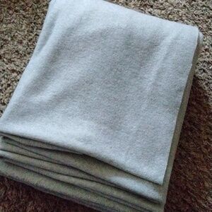 2.5 Yards Solid Gray Fleece Fabric Material
